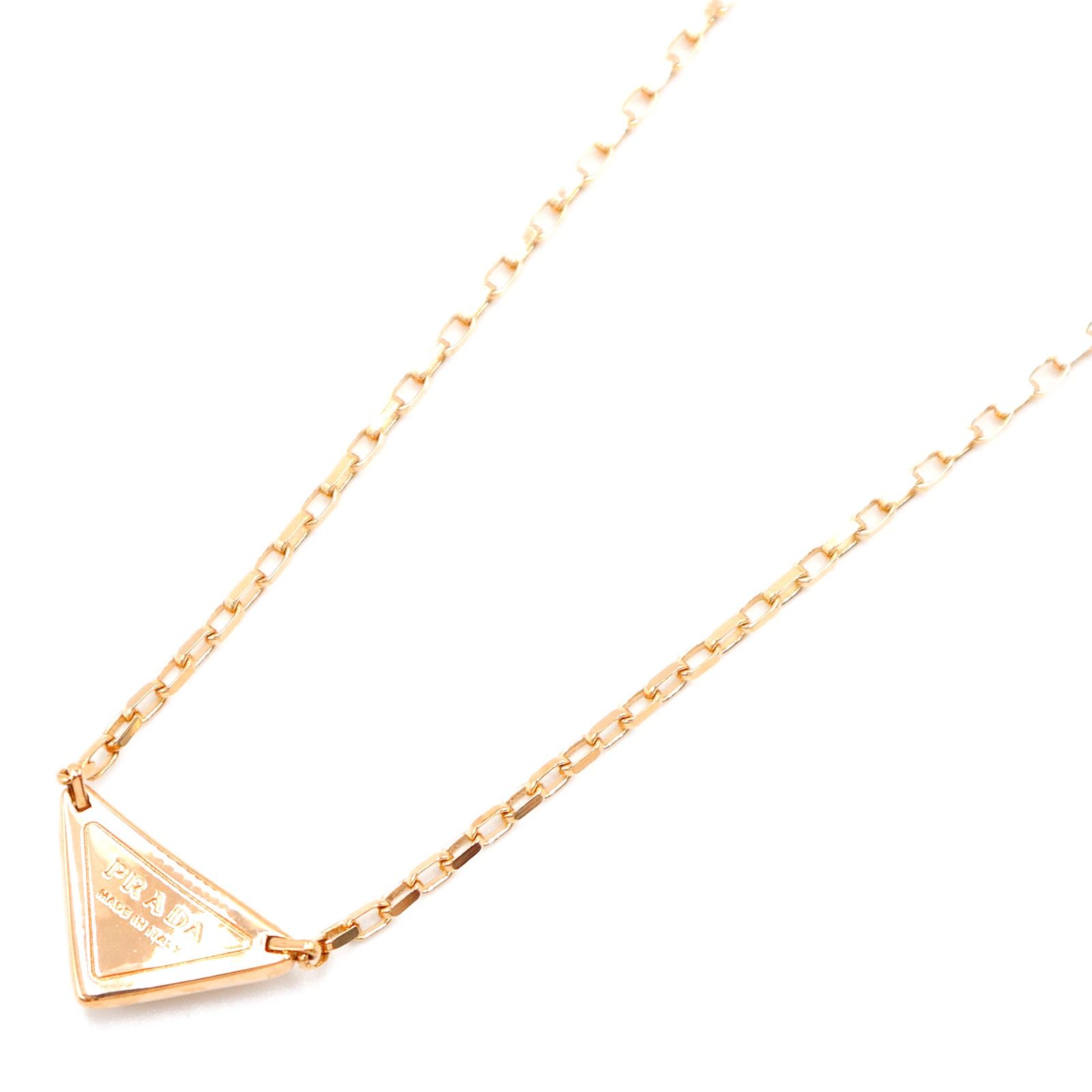 プラダ ミニトライアングルペンダント付 ネックレス ネックレス