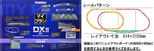TOMIX マイプランDX(F) Nゲージ 90946 レールパターンA+B+C マイプランDXII 【TOMIX・90946】 「鉄道模型 Nゲージ トミックス