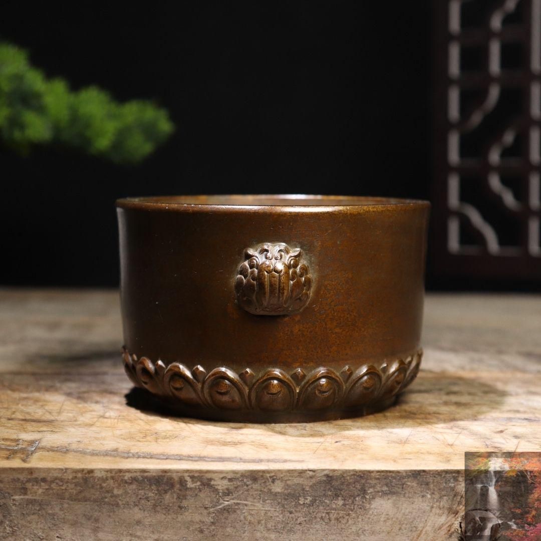 天鶏耳蓮花弁炉 香炉 香道具 装飾品 工芸品 美術品 置物 天鶏耳蓮花弁炉 香炉 香道具 装飾品 工芸品 美術品 置物 - メルカリ