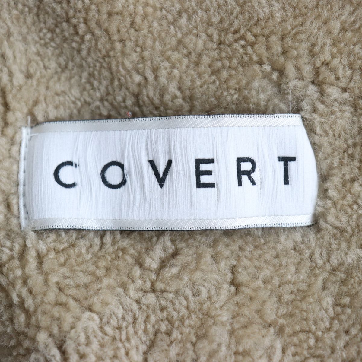 良品◇COVERT コバート ダブルジップ リアルムートン ライダース