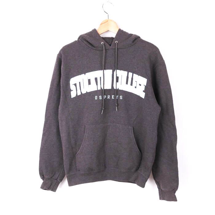 チャンピオン パーカー フーディー スウェット 長袖 トップス スポーツウエア メンズ Sサイズ グレー Champion 【中古】