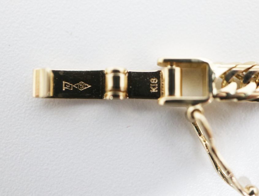  K 18 キヘイ 喜平 ブレスレット ミラーカット 7 3 g 18金 イエローゴールド 750 YG ジュエリー ブレスレット アクセサリー