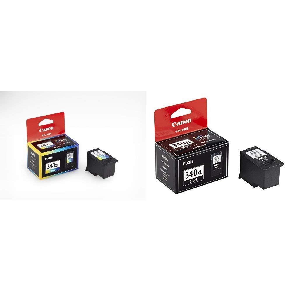 Canon 純正 インク カートリッジ BC-341XL 3色 大容量タイプ BC-341XL - 純正 インク カートリッジ BC-340XL ブラック 大容量タイプ BC-340XL