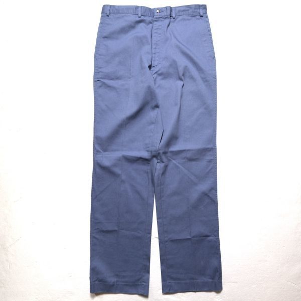 80 s 90 s L.L.BEAN LLビーン ノータック コットンパンツ 36 ブルー系 90年代 旧タグ オールド カラーパンツ チノパン アメリカ古着 ビンテージ ヴィンテージ