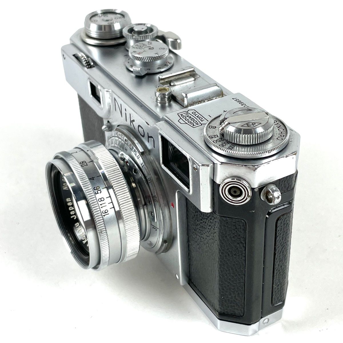 ニコン Nikon S2 + NIKKOR H.C 5cm F2 E.Pマーク付 フィルム レンジファインダーカメラ 【中古】