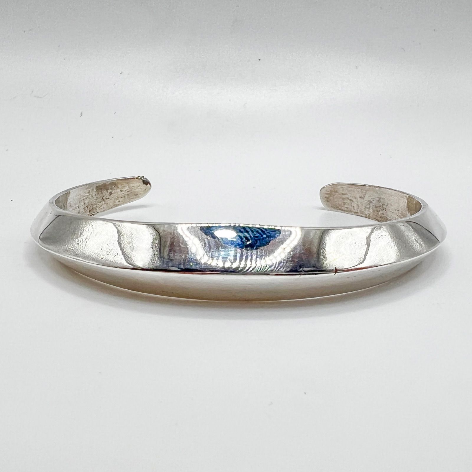 スターリングシルバー トライアングルバングル 約28.5g シルバー925 NAVAJO インディアンジュエリー ビンテージ