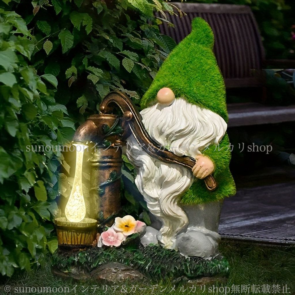 ガーデン雑貨 雑貨 置物 インテリア ソーラー 庭の装飾 おしゃれ ガーデンオーナメント ガーデニング 小人 ハンモック ガーデンインテリア お洒落 ガーデンオブジェ ガーデン ノーム 4-7