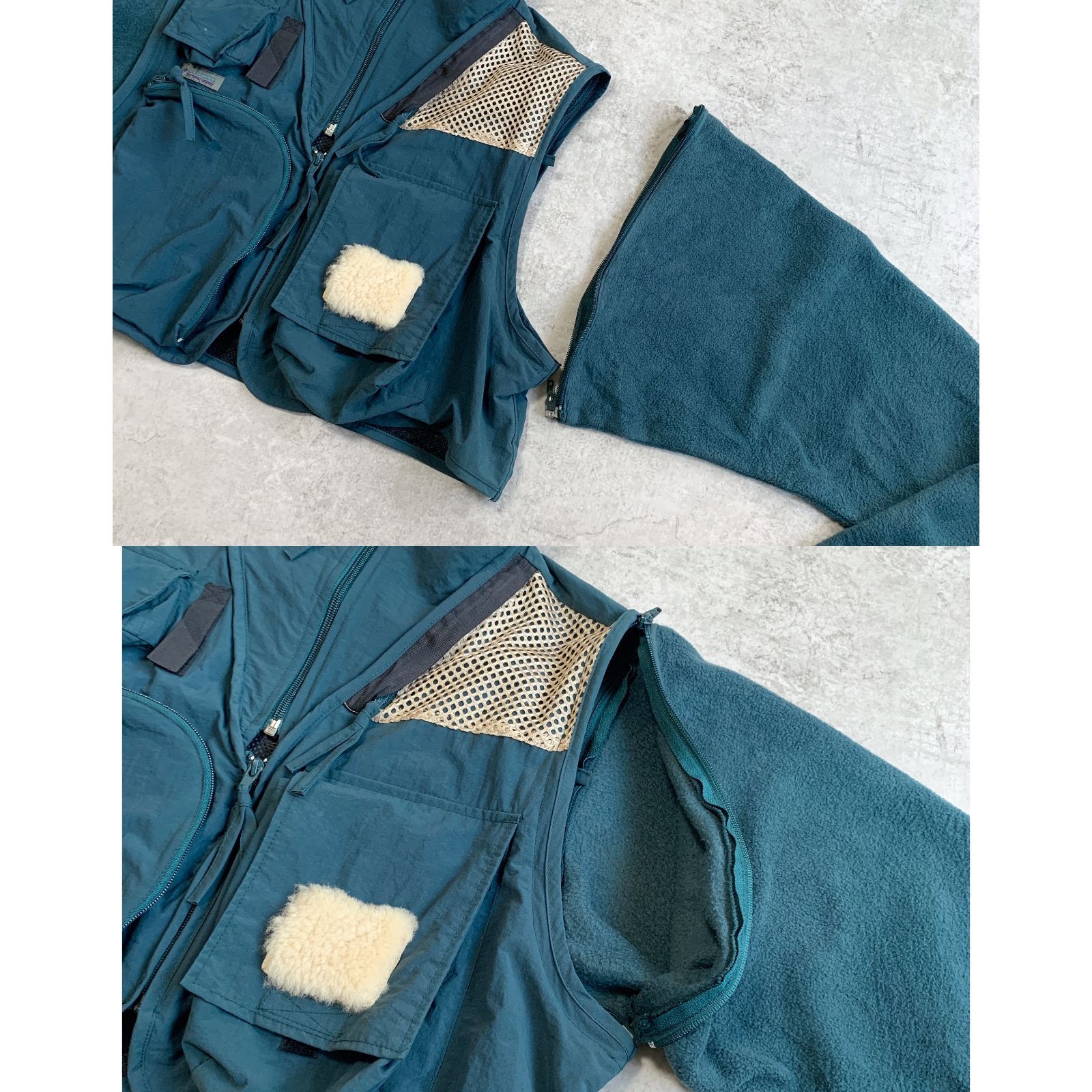 90s Columbia ”PFG” 2way Fishing Fleece Jacket コロンビア ”PFG 