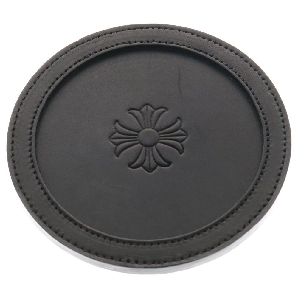 CHROME HEARTS レザー コースター 未使用品 CHROME HEARTS (クロムハーツ) COASTER CHプラス レザー