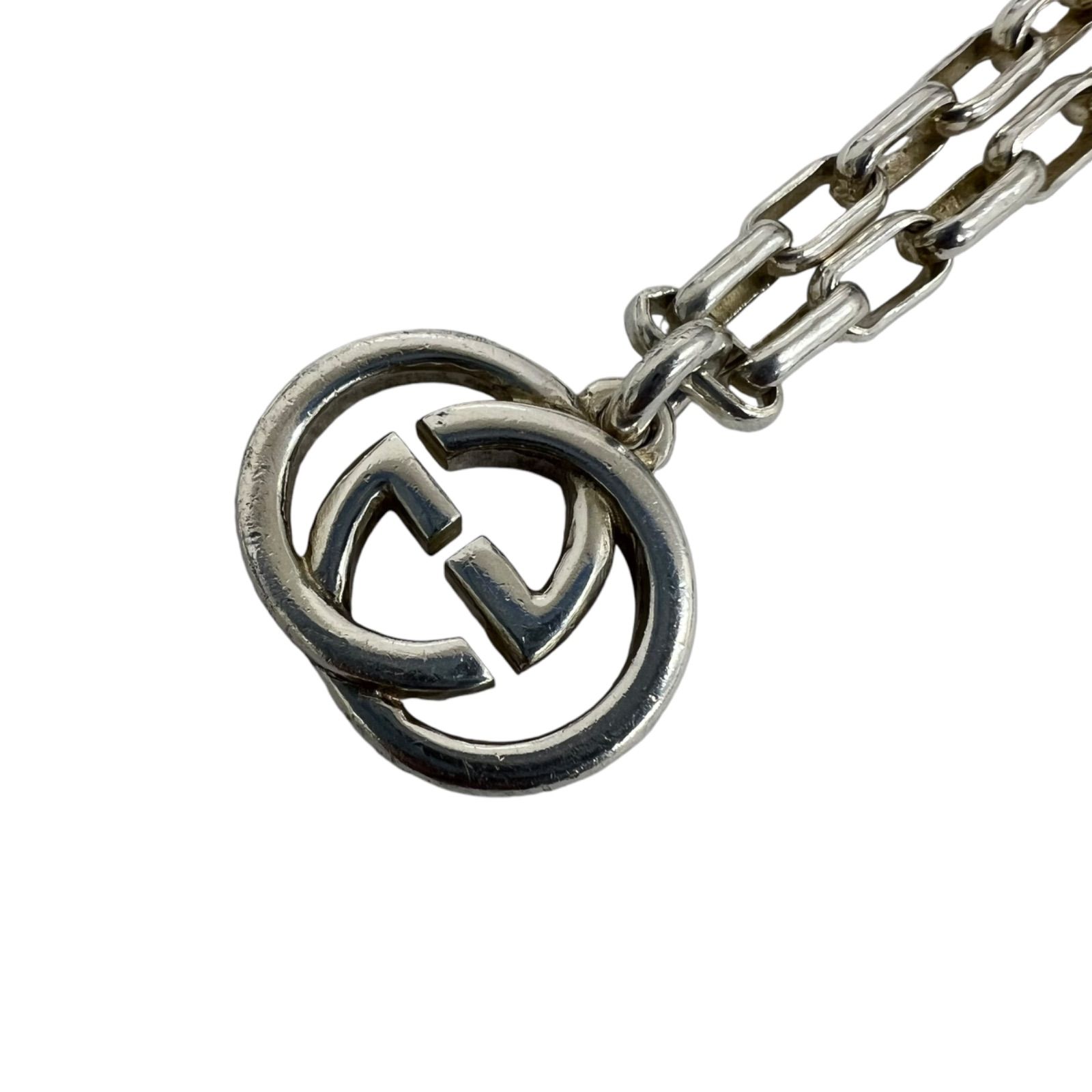 GUCCI グッチ インターロッキング ブレスレット シルバー925 サイズ21 