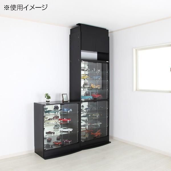 ラック ワイド 上置き ロータイプ 奥行39cm用 CR-T8339US BK ブラック