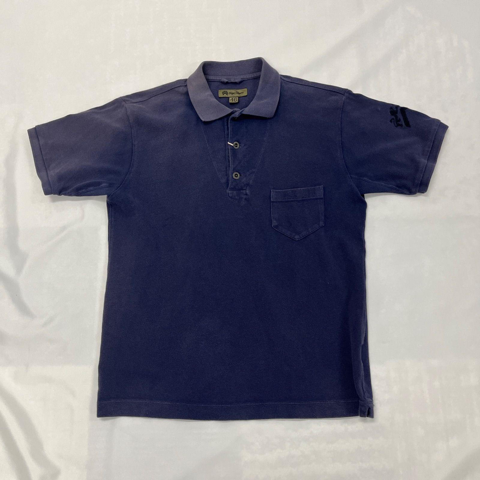 Nigel Cabourn ネイビー 茄子紺ポロシャツ 46 日本製 - メルカリ