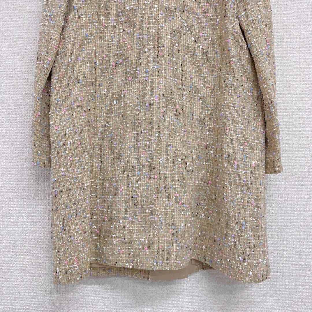 ◎【新品同様】TOKYO SOIR 東京ソワール ツイードコート ロング ノー