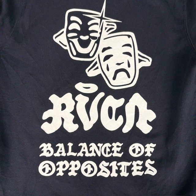 RVCA フロッキープリント スウェット サイズS 輸入古着 07081604