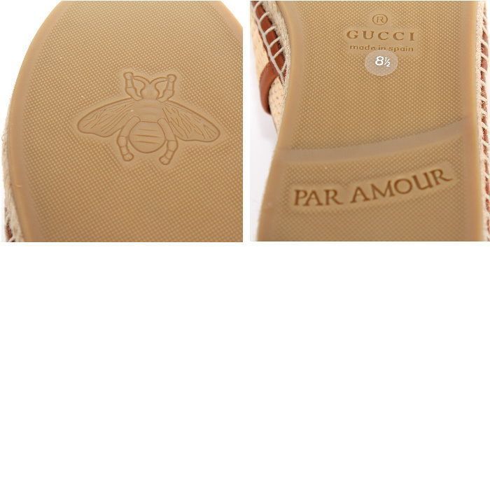 GUCCI グッチ インターロッキングG ラフィア エスパドリーユ