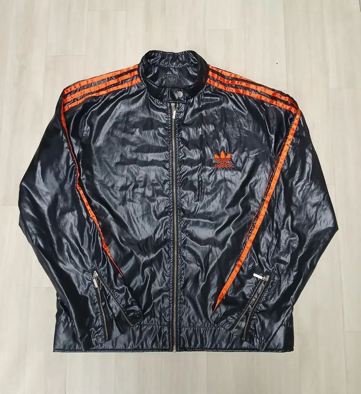 （ L ／ 100 ） adidas(アディダス) オリジナル トレーナー レーサー ジャケット ブラックオレンジ ソードマン