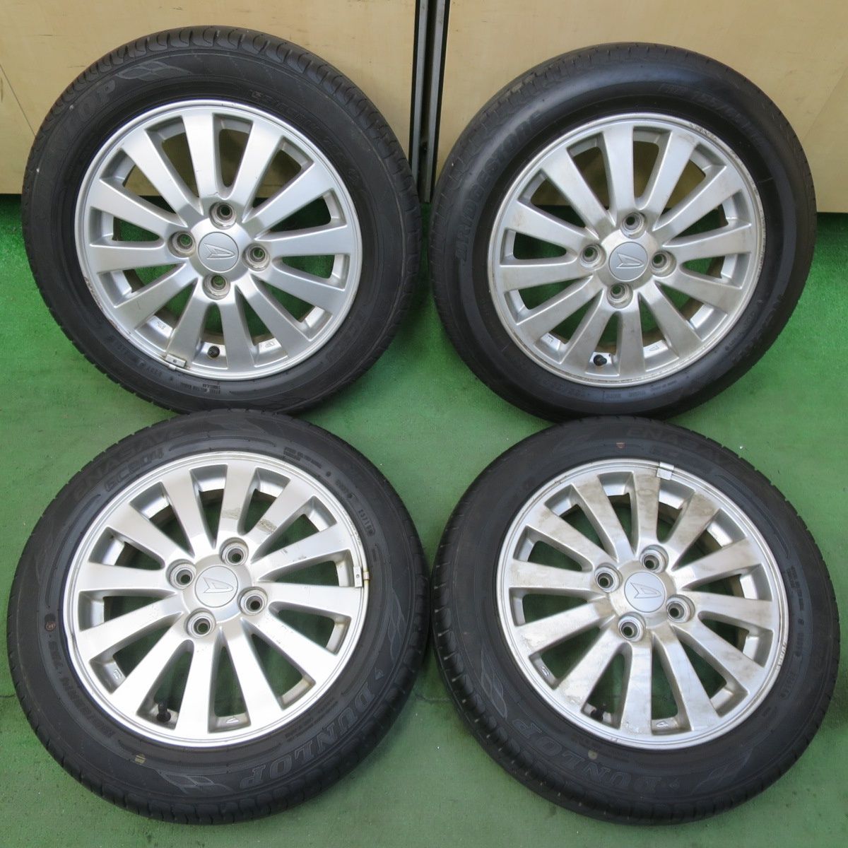 4本価格 ダイハツ タント ムーヴ 等 純正 155 65R14 ブリヂストン ネクストリー エコピア ダンロップ エナセーブ EC204 14インチ PCD100 4H 5091104イノ