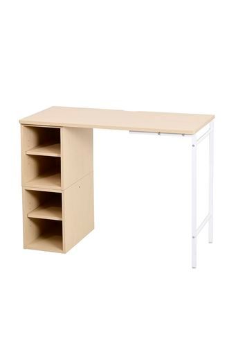 JKプラン高さ調節デスクこども勉強机コンパクト学習机ロータイプ学習デスクおしゃれpcデスク高さ調整ローデスク収納組み替えデスク幅115-90幅高さ70-35cmUNI-0008-NAWH