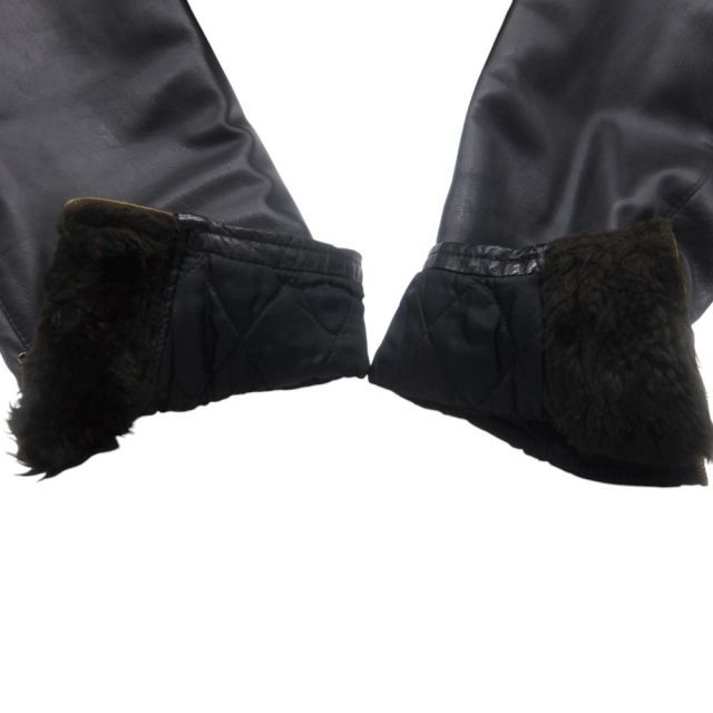 GIORGIO ARMANI - 【新古品タグ付き 90S〜00S】GIROGIO ARMANI シルクジャケット GIORGIO ARMANI 90s LEATHER FLIGHT JACKET BLACK サイズXL