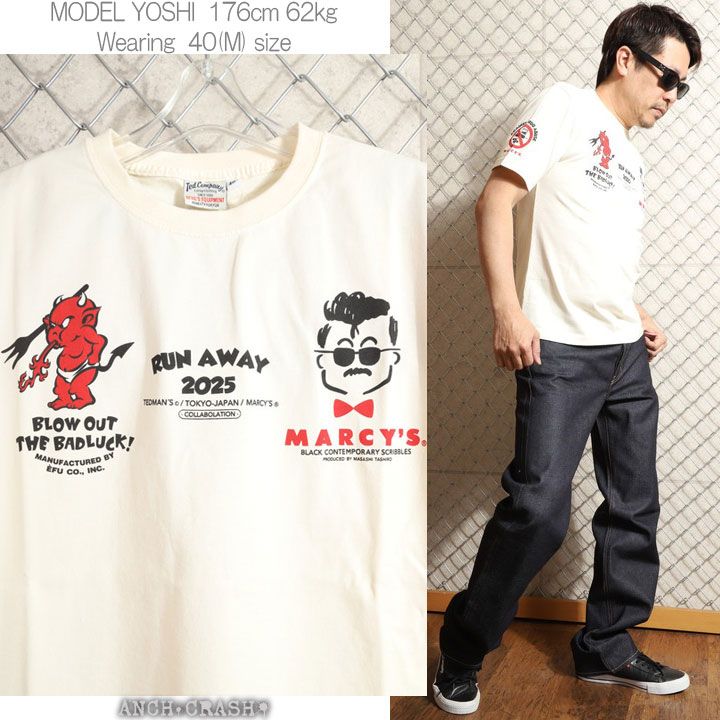 TEDMAN'S×MACY'S コラボ 半袖 Tシャツ TMST-100 エフ商会