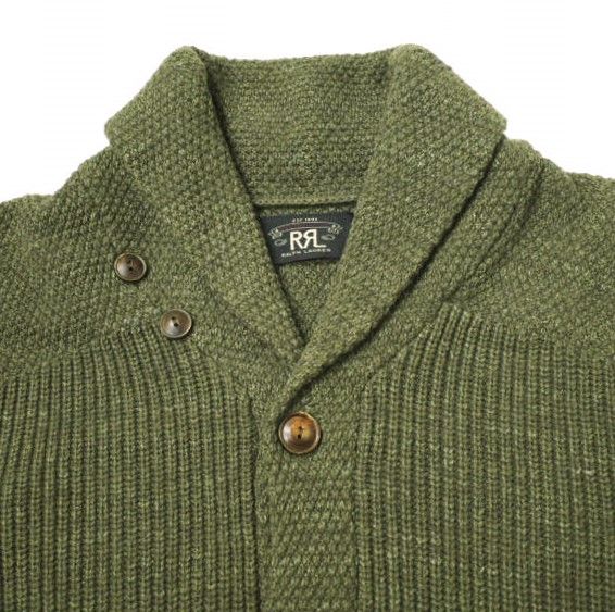 RRL ショールカラー スウェット ジャケットカーディガン ダブルアールエル