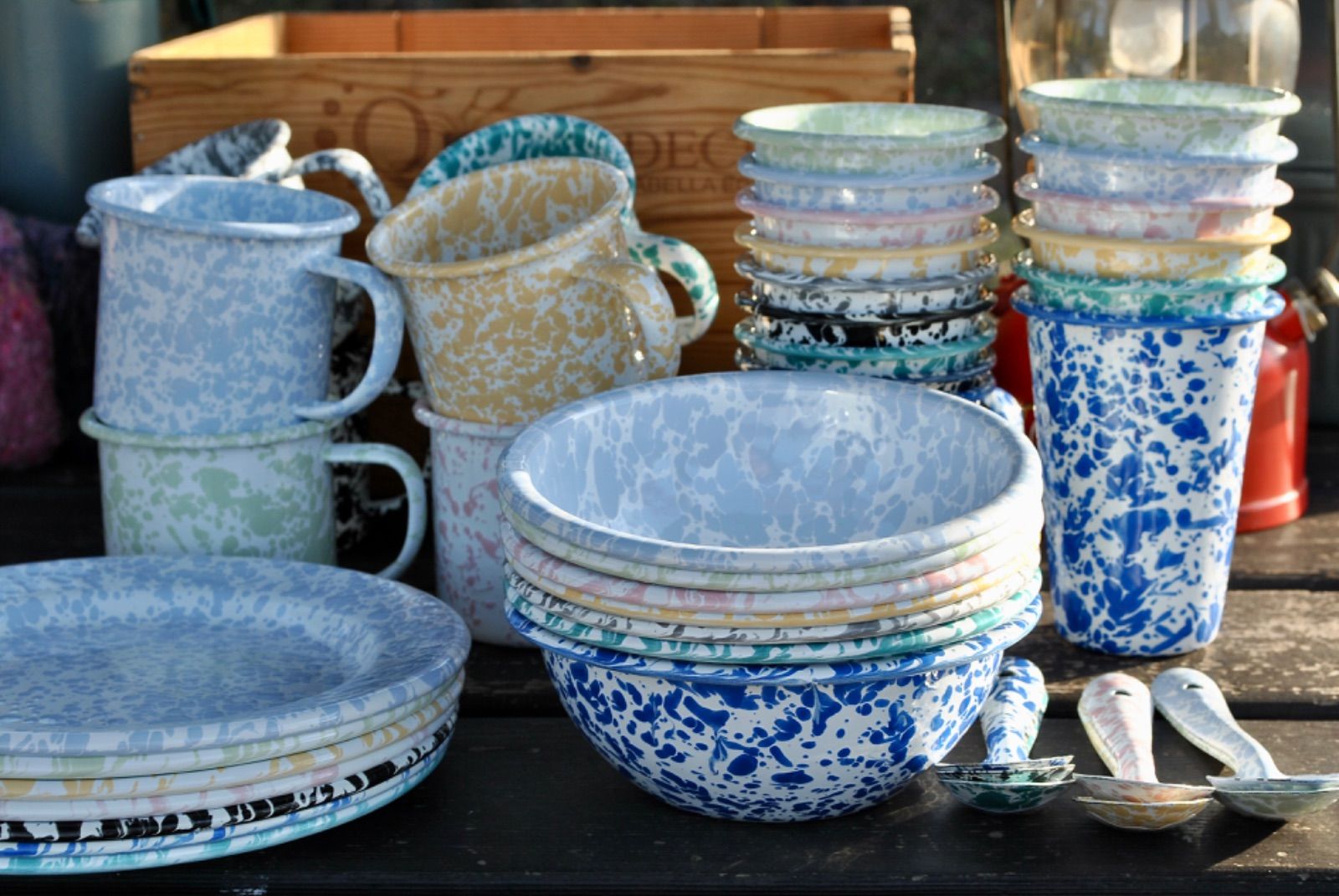 クロウキャニオンホームCROWCANYONHOME☆スプラッター琺瑯ホーロー食器