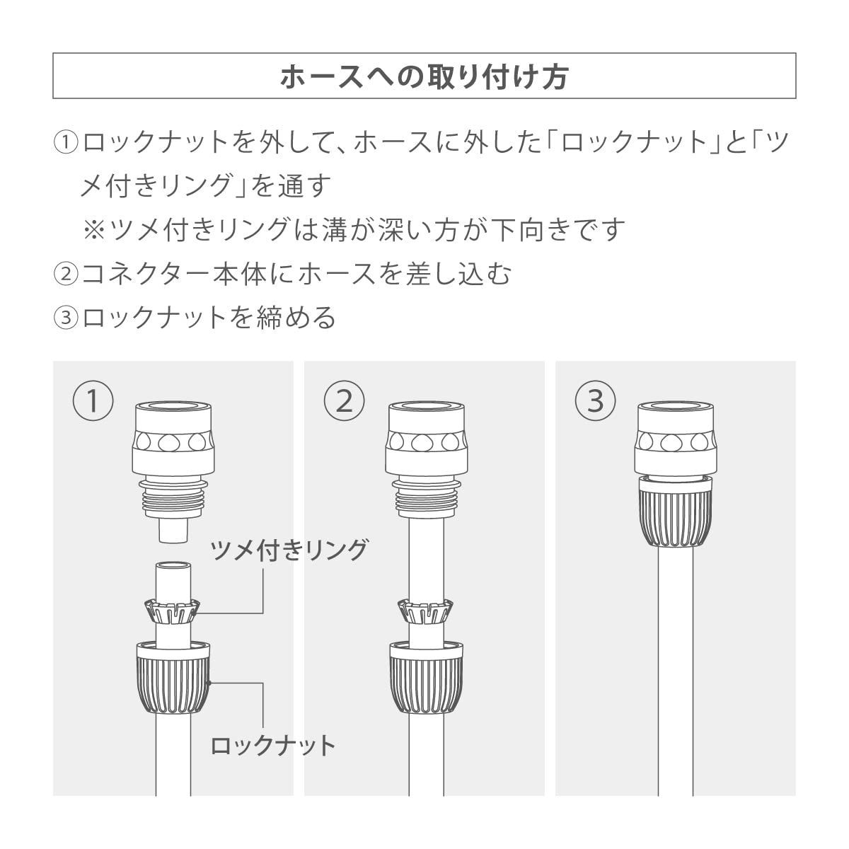 メルカリShops - 【特価セール】頑丈 金属ノズル QG555 普通ホース タフギアメタルノズル 散