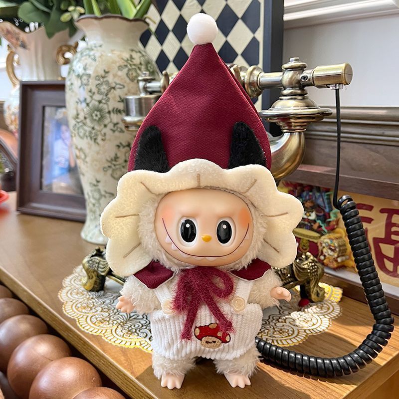 正規品 labubu ぬいぐるみ Labubu ぬい服 着ぐるみ 6点/4点セット 着せ替え服 10/15cm