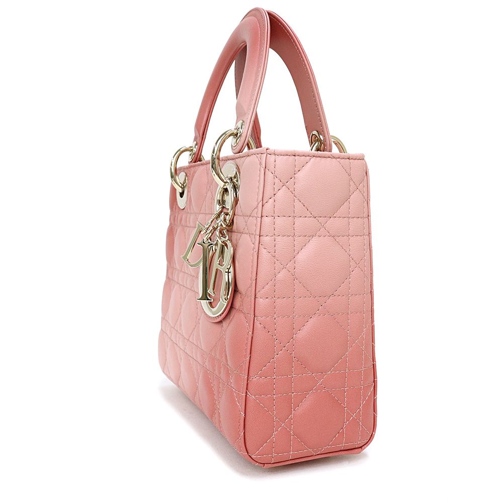 Christian Dior レディディオール ショルダー ストラップ 青っぽい ピンク