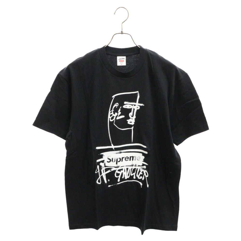SUPREME (シュプリーム) 19SS Jean Paul Gaultier Tee ジャンポールゴルチェ グラフィックプリント クルーネック 半袖Tシャツ カットソー ブラック