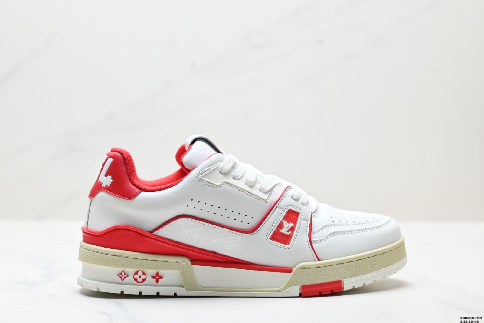 Louis vuitton Trainer Sneaker Low ルイ ヴィトン レジャースポーツカルチャーユニバーサルスニーカー-WTO輸入
