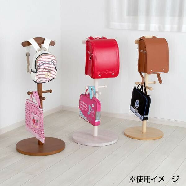  天然木ジュニアシリーズ 天然木ランドセルハンガーポール JJ-100 P N ナチュラル その他 子ども用家具