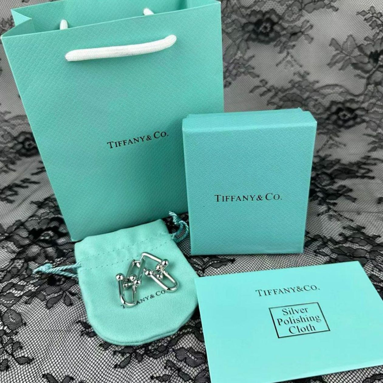 断捨離 TIFFANY ティファニー ハードウェア ラージリンクピアス シルバー