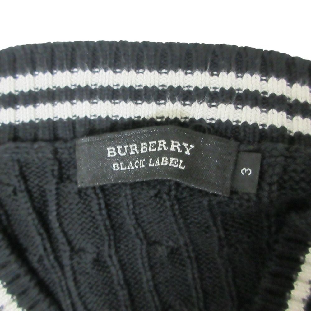 良品 BURBERRY BLACK LABEL バーバリーブラックレーベル Vネック