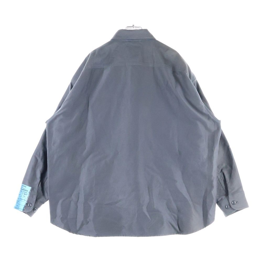 doublet ダブレット DEADSTOCK FLASHER JACQUARD SHIRT デッドストックフラッシャー ジャガード長袖シャツ グレー 18SS03Bl61