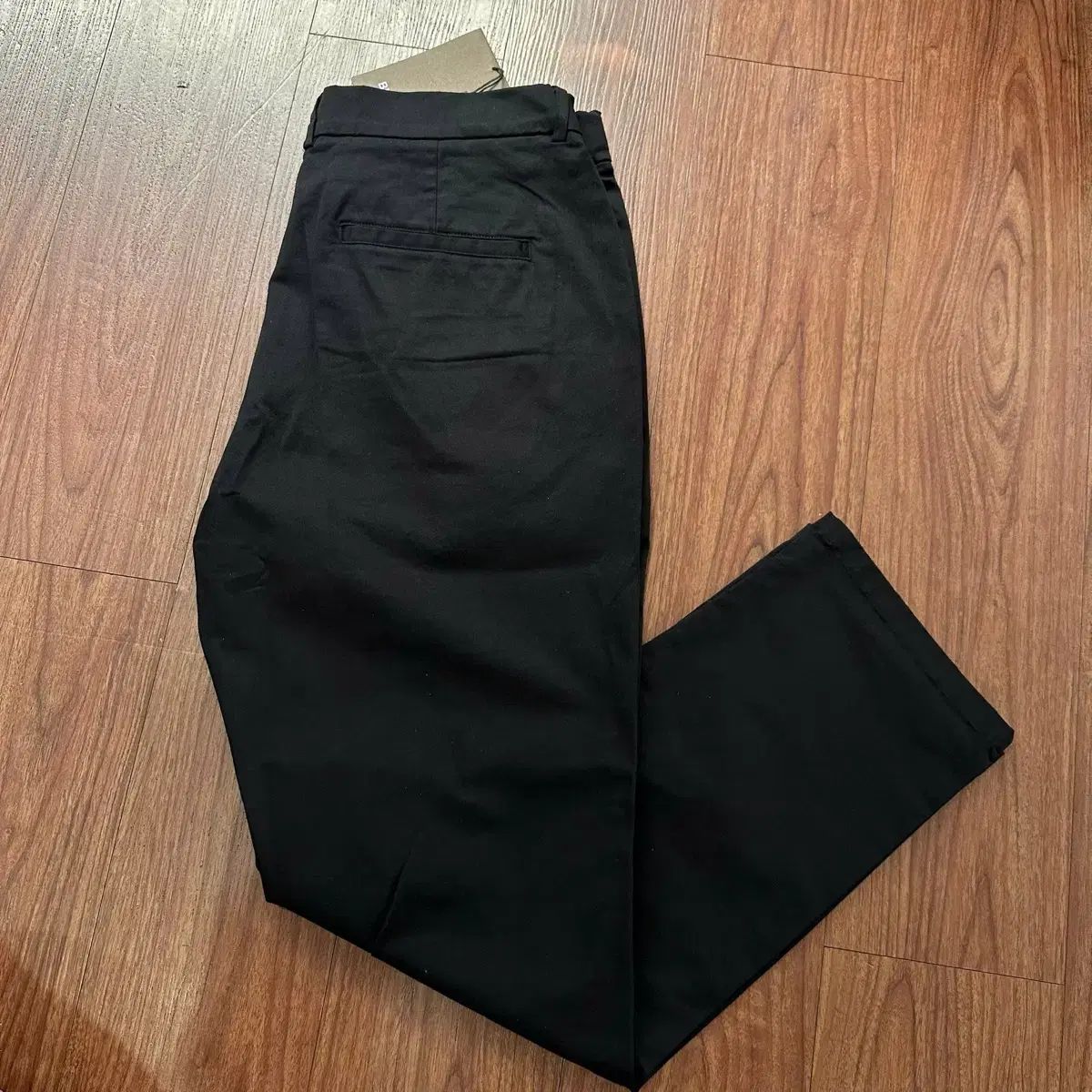 BURBERRY バーバリー ゴム コットン 黒 パンツ