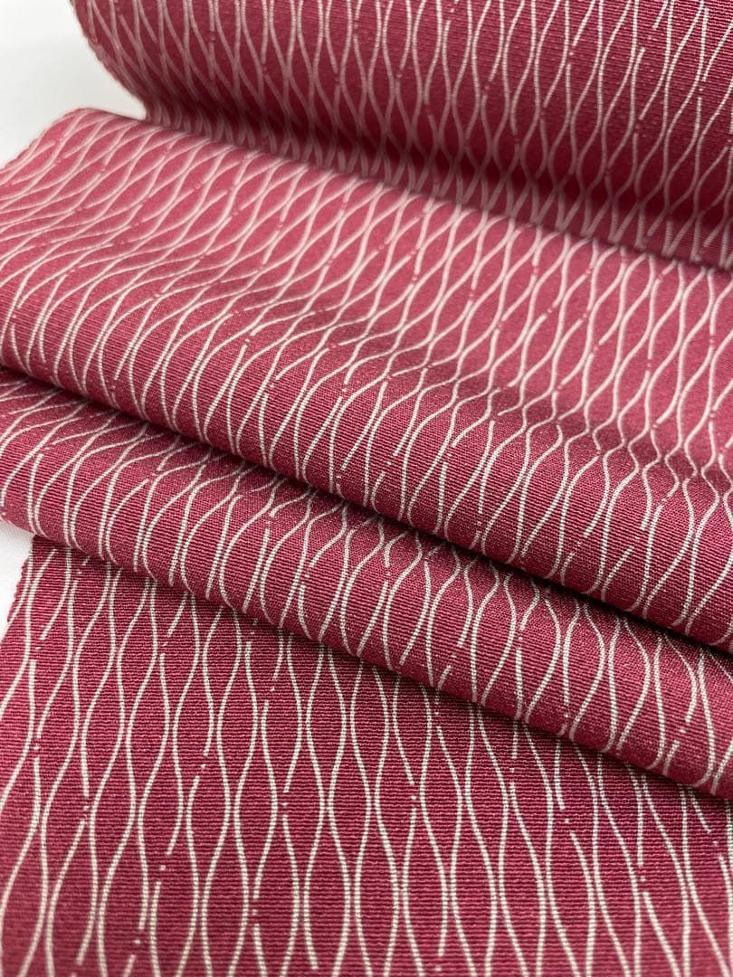 両面染小紋 錐彫り小紋 瓢箪×立涌 共八掛 正絹 反物 - メルカリ