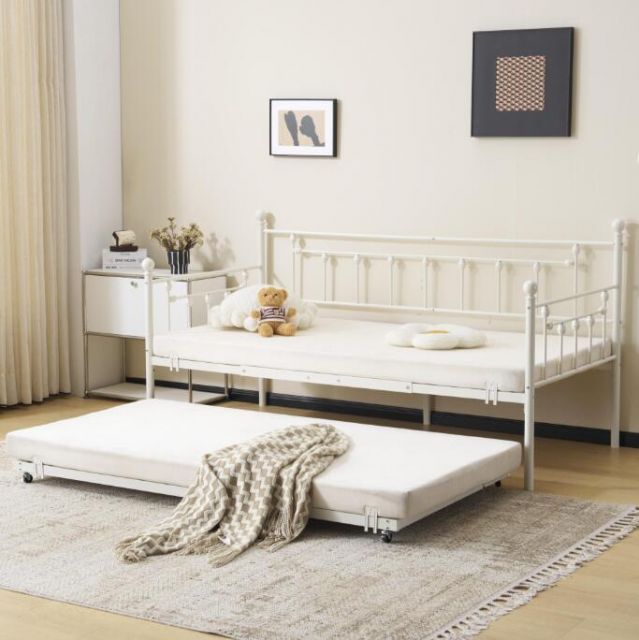 【ホワイト】親子ベッド 二段ベッド パイプベッド シングルベッド ディベッド 親子ベッド 二段ベッド シングルベッド 収納 パイプベッド ベッド