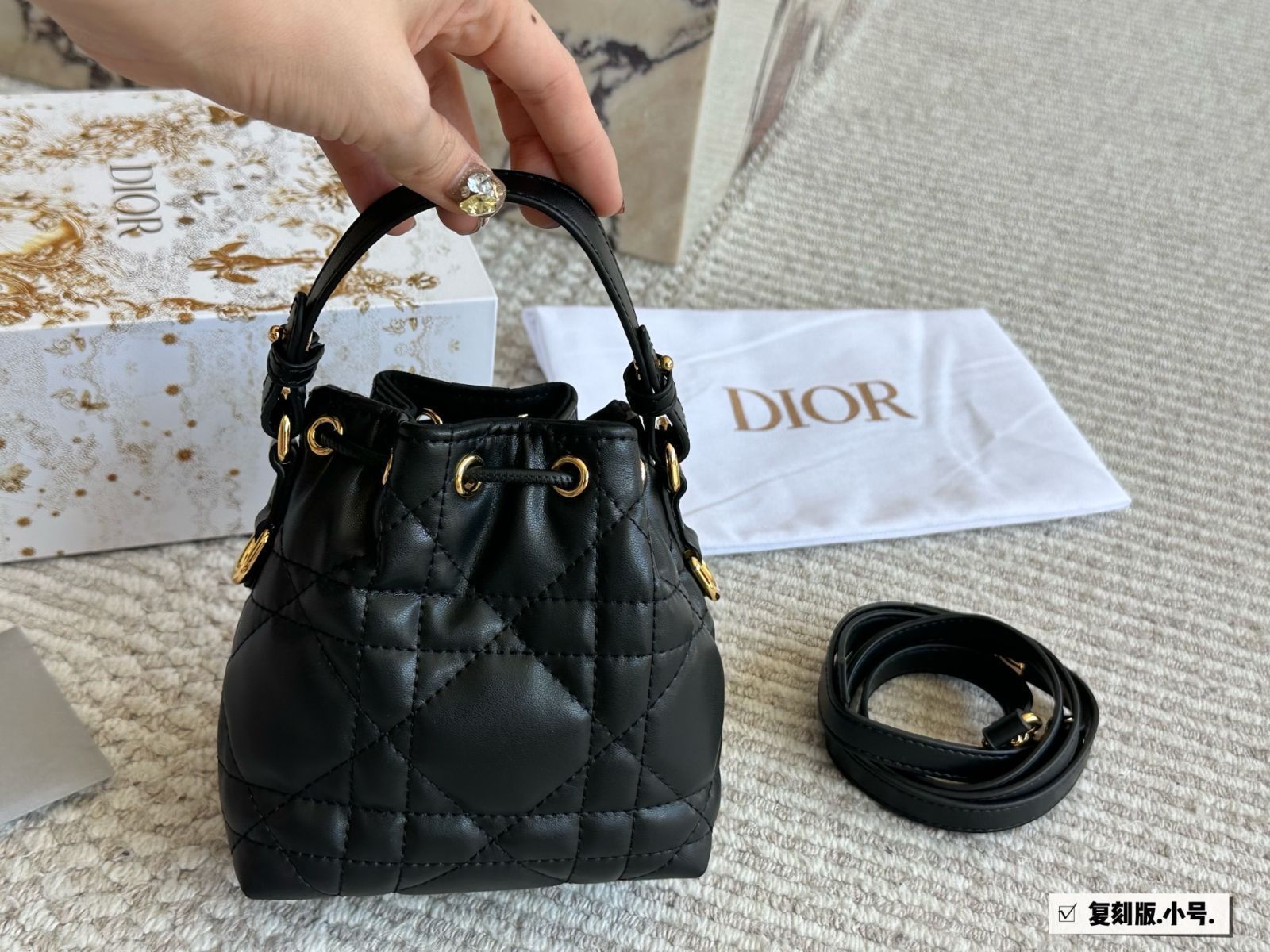 今日特価】DIOR CARO Leather Series [Small] | ディオール カロ