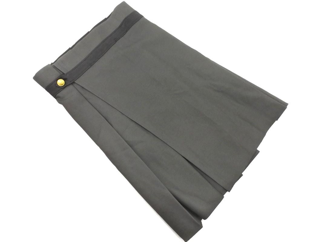 美品　THE RERACS ザリラクス　グルカラップスカート THE RERACS│ザ・リラクス / THE PENCIL GURKHA SKIRT(GREGE)