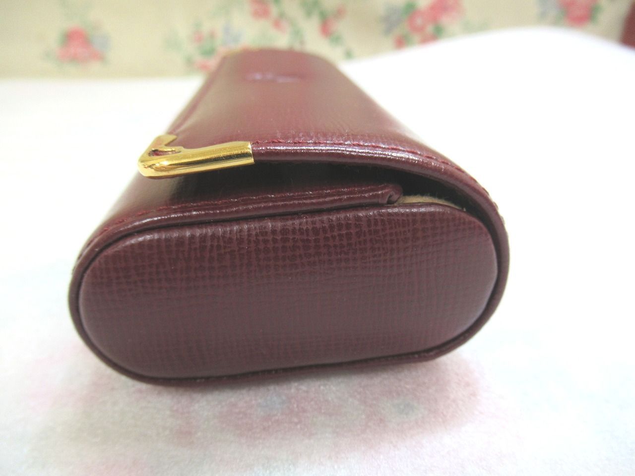 稀少【新品】Cartier カルティエ マストライン 眼鏡ケース レザーボルドー
