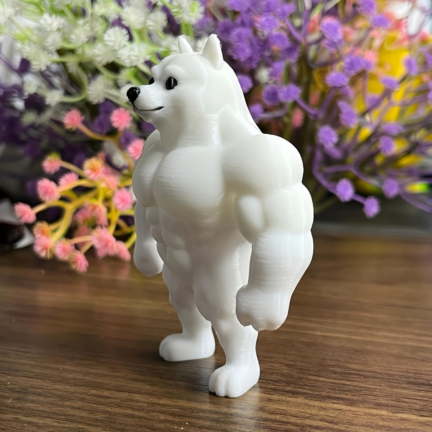 フィギュア 動物 マッスルドッグ おもしろい 置物 8.5cm 小さい