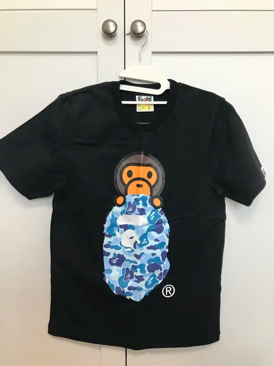 A BATHING APE アベイシングエイプ ブルーカモ 半袖T xs