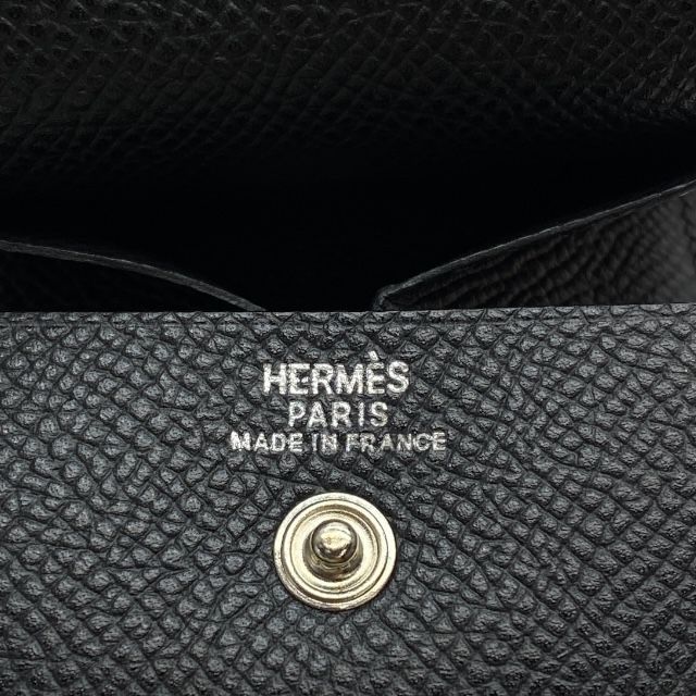  エルメス MC 2 コインケース 小銭入れ コインパース K刻印 コンパクト ヴォーエプソン レザー ブラック HERMES その他 折り財布