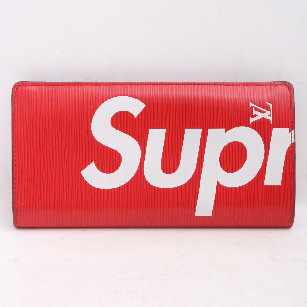 LOUIS VUITTON × SUPREME 二つ折り 長財布 - メルカリ