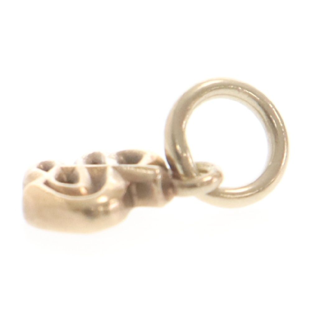 CHROME HEARTS (クロムハーツ) 22K STACK ALPHABET CHARM MINI S アルファベットスタックチャーム イニシャル  ネックレストップ ゴールド - メルカリ