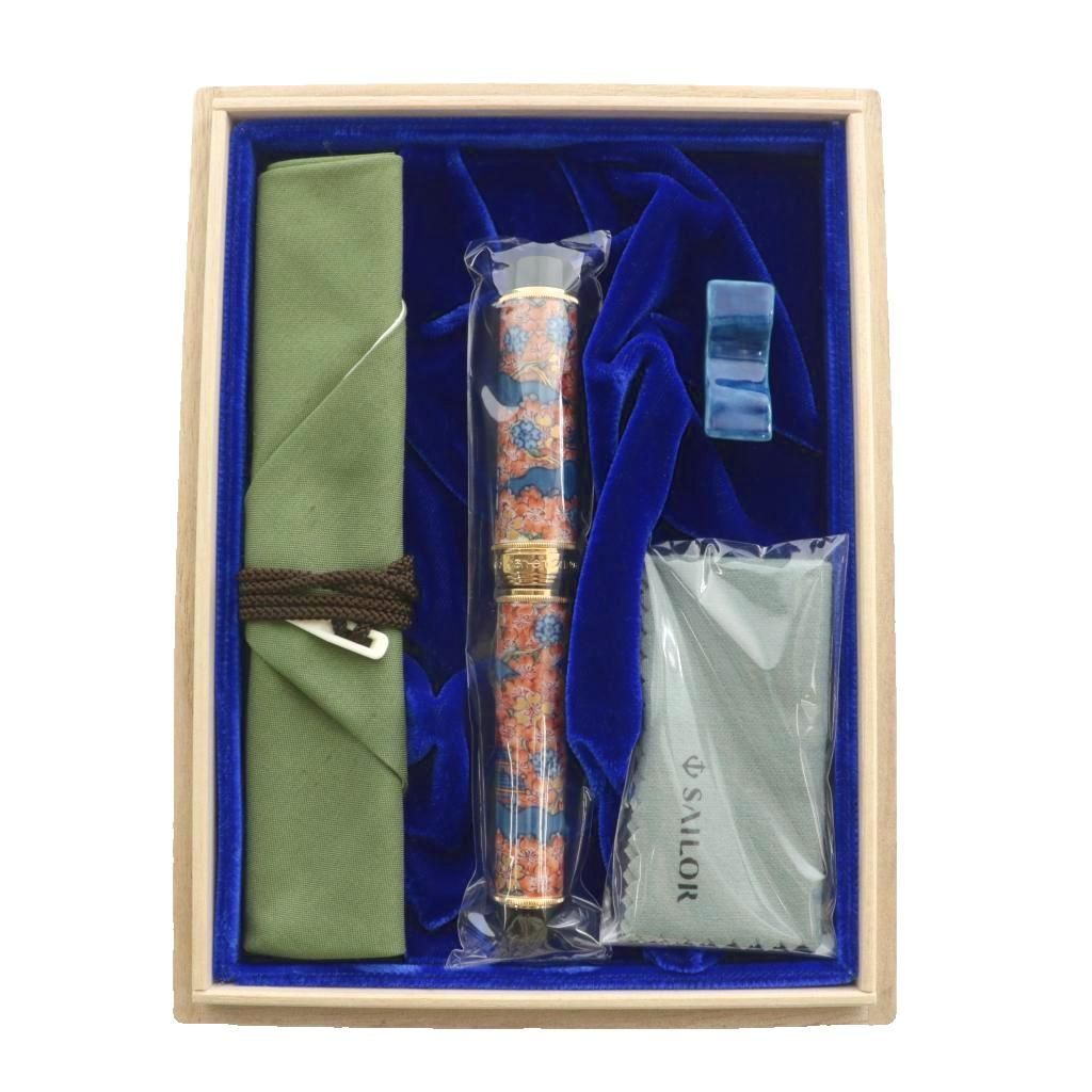 セーラー SAILOR 有田焼 ボールペン 古伊万里風楼閣桜図 源右衛門窯製 マルチカラー 筆記用具 |XZ