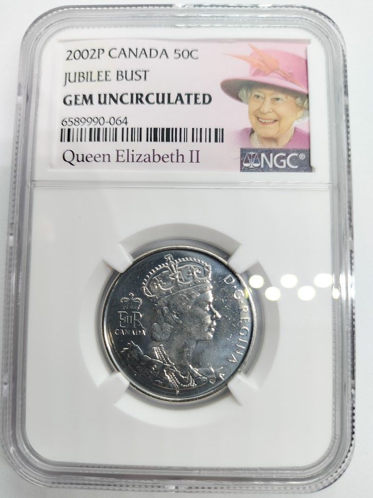 NGC GEM UNC 2002P カナダ ジュビリーバスト クイーンエリザベス NGC GEM UNC 2002P カナダ ジュビリーバスト クイーンエリザベス