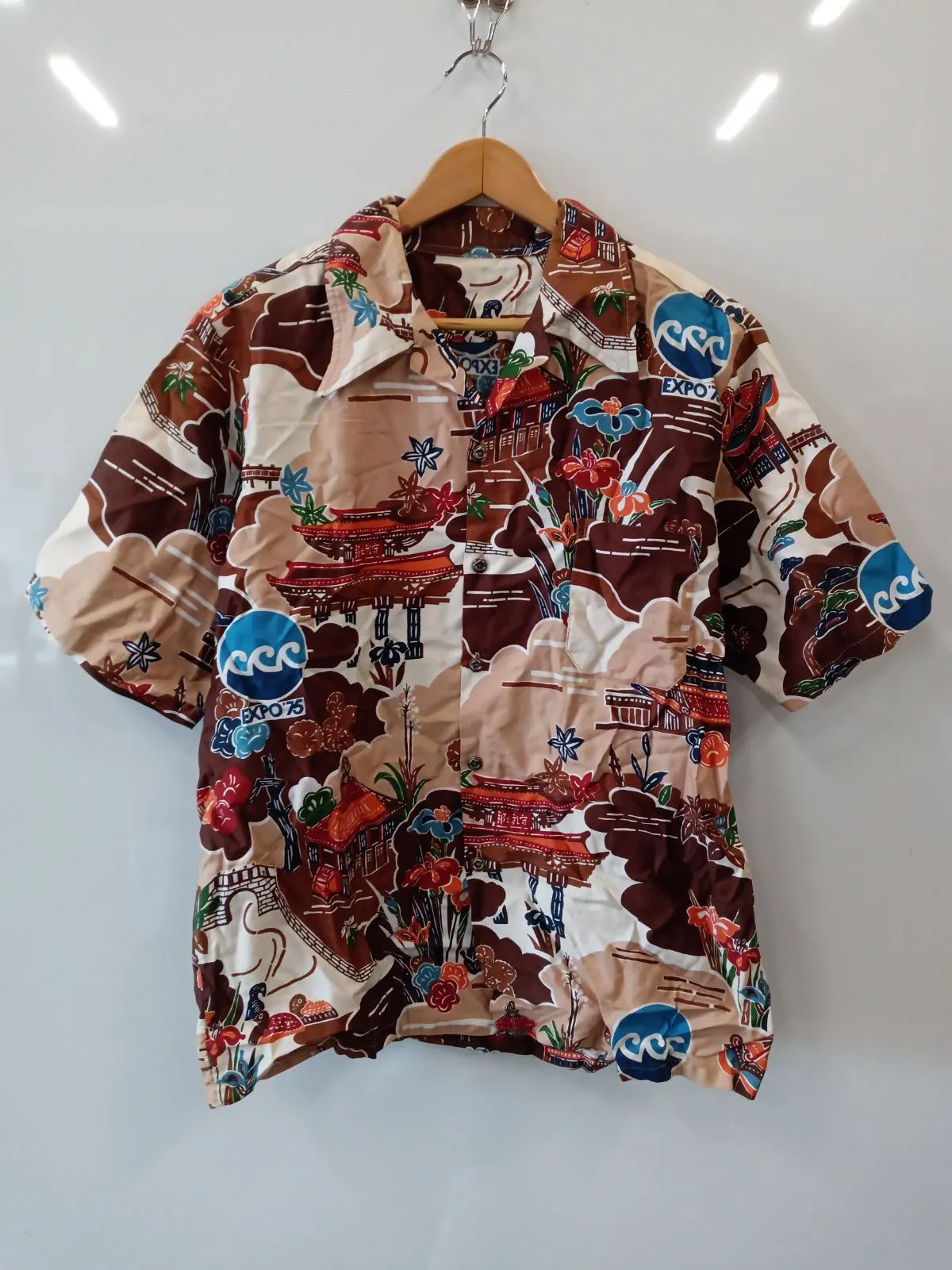 完売品）伊勢海老 総柄 ジャケット サイズM ◇ アロハ かりゆしエビ