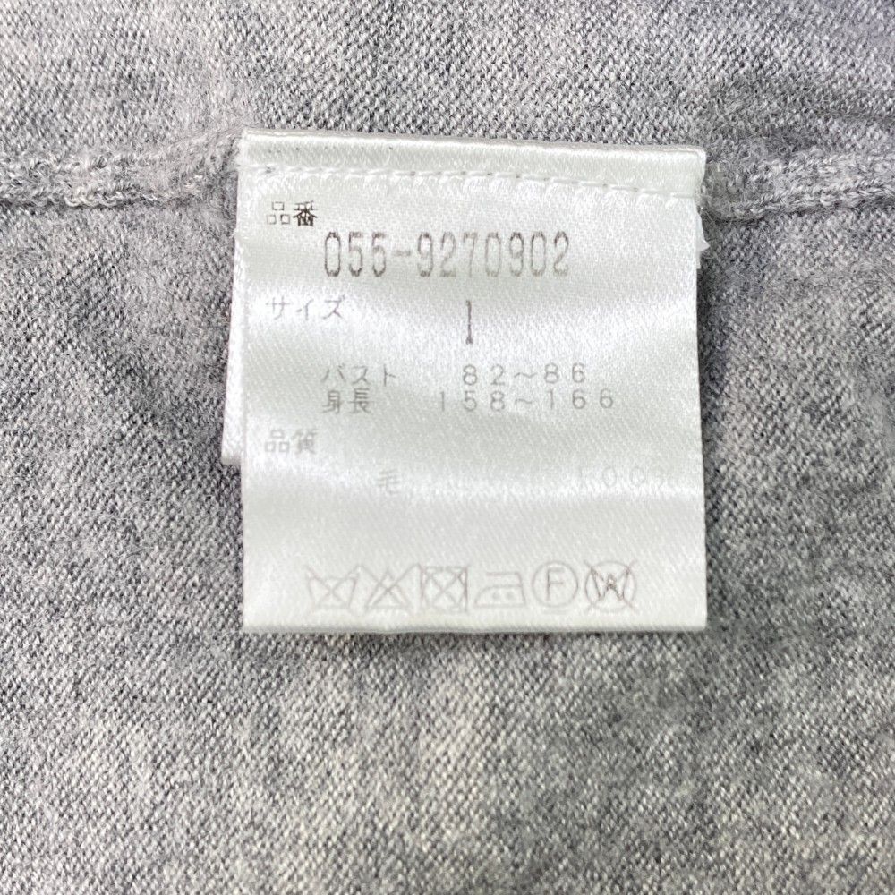 サイズ：1 PEARLY GATES パーリーゲイツ 長袖 ニットセーター グレー系